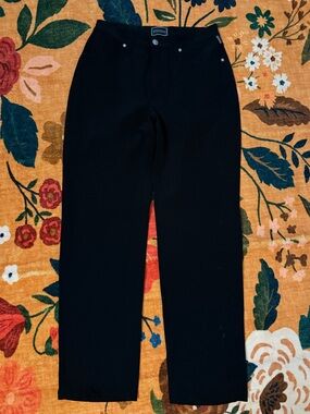 Versace versus black pants
